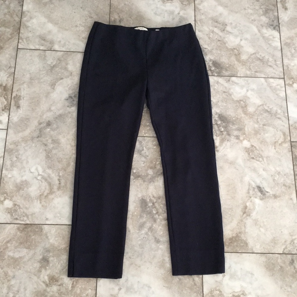 Vince High Waist Dark Navy Blue Classic Capri Pants